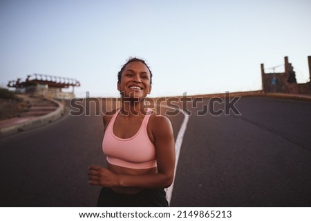 Similar – Image, Stock Photo Woman at dusk on the beach