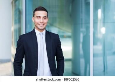 Smiling Young Businessman Portrait