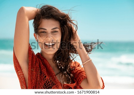 Similar – Image, Stock Photo Summer by the sea