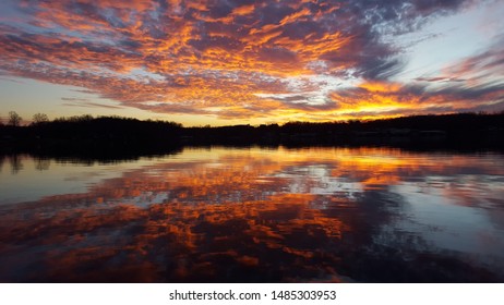 Smith Mountain Lake Virginia Sunset Reflections