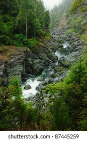 Smith River Valley In Oregon, Usa