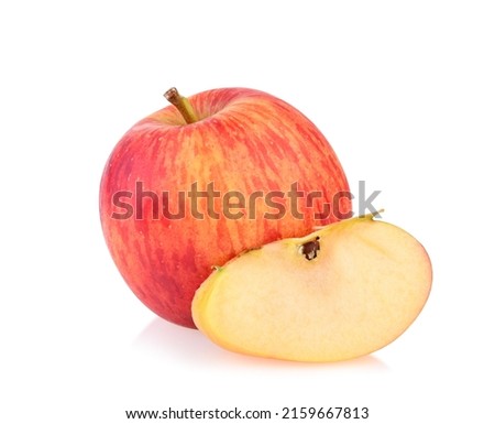 smitten apple isolate on white background