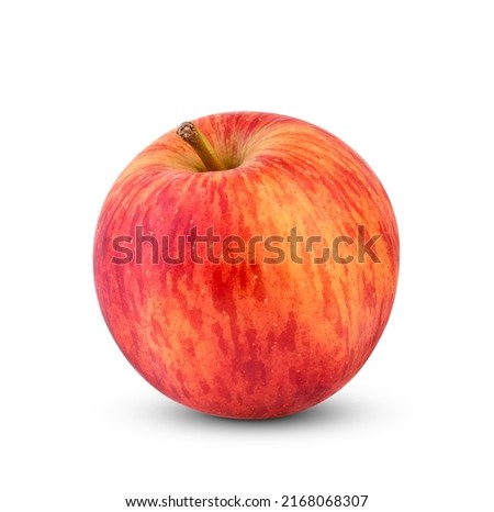 smitten apple isolate on white background