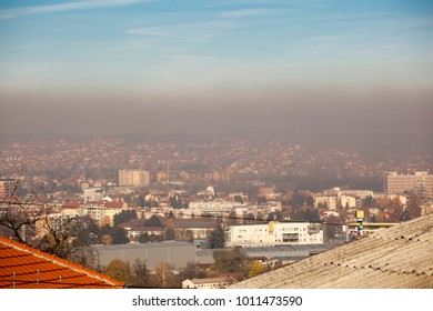 Smog And Airpolluton Air Pollution, Europe, Serbia, Valjevo City