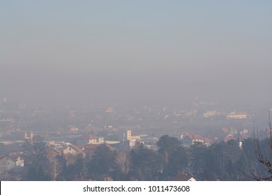 Smog And Airpolluton Air Pollution, Europe, Serbia, Valjevo City