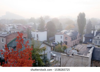 Smog In Autumn Time In Warsaw, Poland