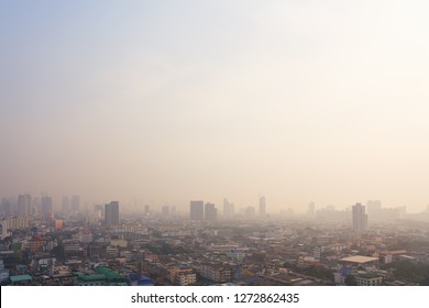 Smog Pollution Cover The City Bangkok