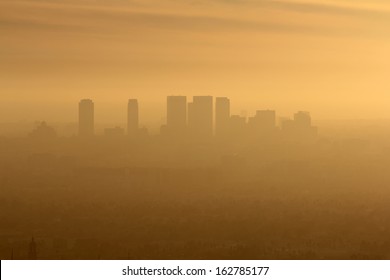Smoggy foggy afternoon in west Los Angeles, California. - Powered by Shutterstock