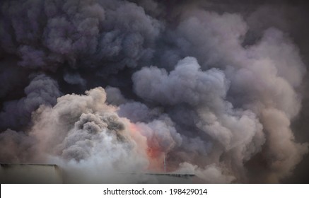 Smoke background - air pollution concept.