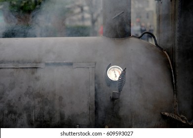 Smoke Billows From A Smoker