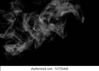 Smoke Black background - Shutterstock ID 717731665