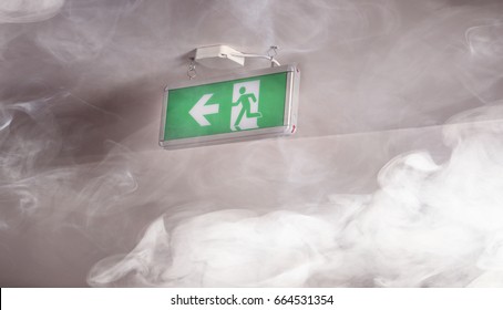 Smoke In The Building And Escape Route