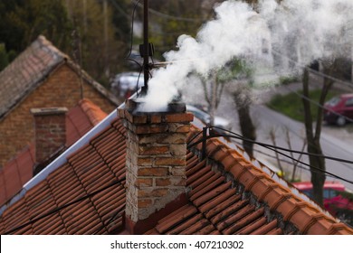 Smoke from a chimney 