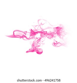 Smoke Cloud Effect on White Background