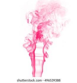 Smoke Cloud Effect on White Background