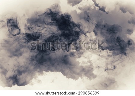 smoke and cloud.Artistic abstraction composed of nebulous