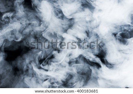 smoke clouds on dark background
