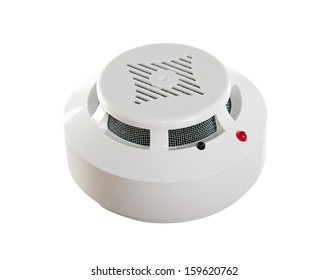 Smoke Detector. Isolated On White Background