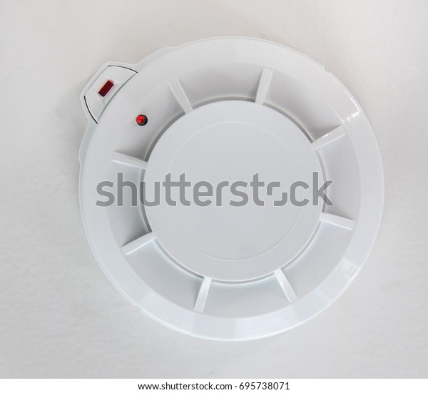 Smoke Detector On Ceiling Smoke Sensor Stock Photo Edit Now