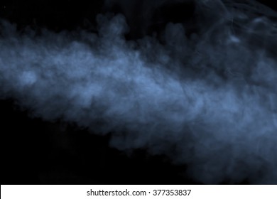 Smoke And Fog On Black Background