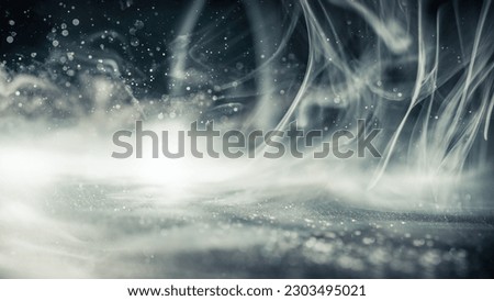 Smoke and glittering lights in an ethereal dream like space with an aura of spiritualty or fantasy.