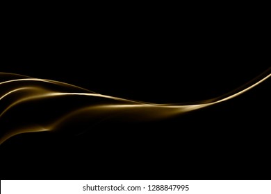 smoke gold on a black background