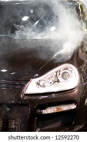 Smoke Inside Car Engine