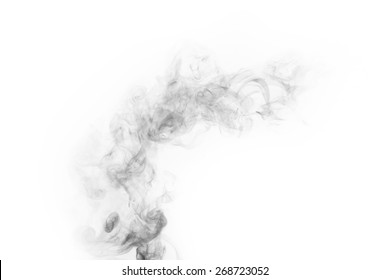 Smoke Isolated On White Background
