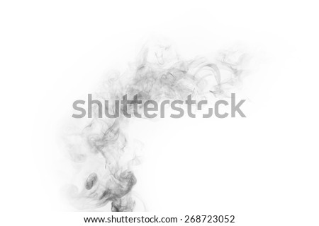 smoke isolated on white background