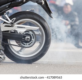 The Smoke Of Motorcycle Wheels