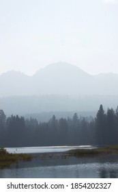 Smoke Obscured View Of Lassen Peak