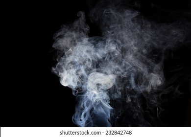 Smoke On A Black Background