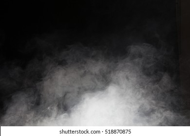 Smoke on black background - Shutterstock ID 518870875