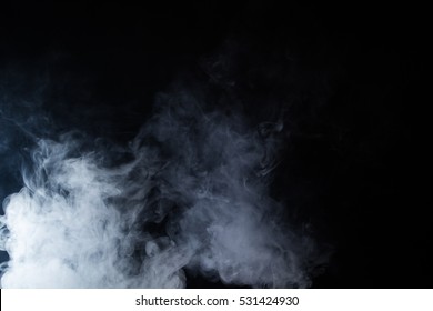 Smoke on black background - Shutterstock ID 531424930