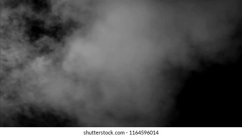 Fog Smoke Mist Effect On Black Stock Illustration 776078719