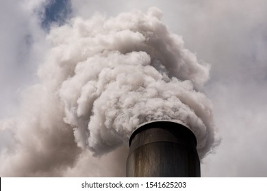 Smoke Stack  With Billowing Smoke