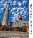 Smoke stack and water tower in downtown Duluth, Mn.