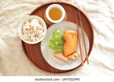 Smoked Duck And Mixed Rice With Tea