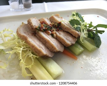 Smoked Duck with Vegetable : Airplan Fine Dining Food in Business Class - Powered by Shutterstock