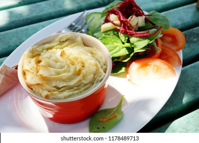 Smoked Fish Pot Pie With Salad