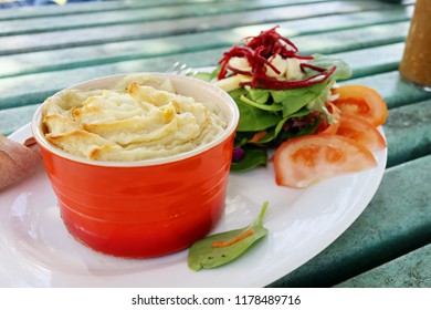 Smoked Fish Pot Pie With Salad