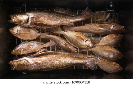 Smoked Fish ( Seatrout, Pinfish, Atlantic Croaker) On The Grill