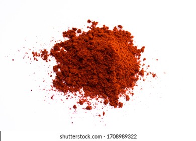 Smoked paprika. Seasoning. On a white background. - Shutterstock ID 1708989322