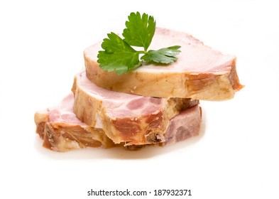 Smoked Pork Chops With Green Parsley