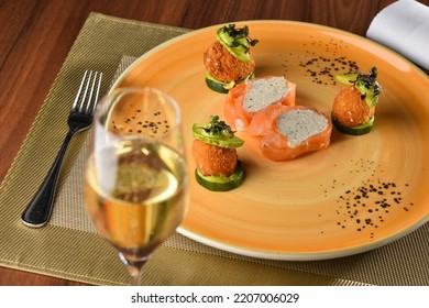 Smoked Salmon And Fried Rice Balls