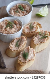 Smoked Salmon Pate With Dill And Toasts