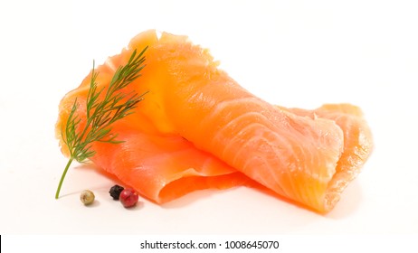 Smoked Salmon Slices And Dill