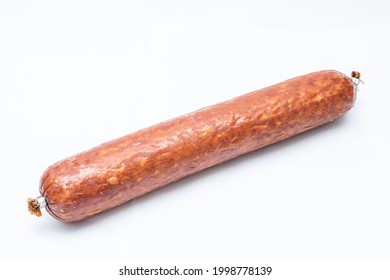 Smoked Sausage Top View Isolated On Stock Photo 1998778139 | Shutterstock