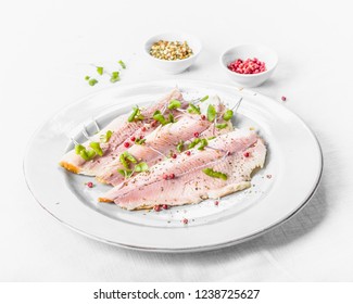 Smoked Trout Fillet With Pink Pepper And Fresh Cress