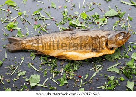 Similar – Foto Bild Fische im Räucherofen.